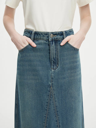 OVERSIZED DENIM SKIRT