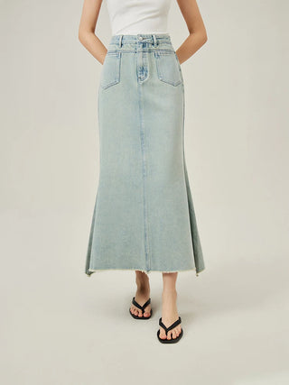 OVERSIZED DENIM SKIRT