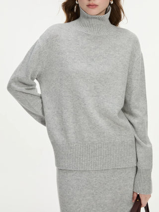 OVERSIZED HYBRID WOOL TURTLENECK